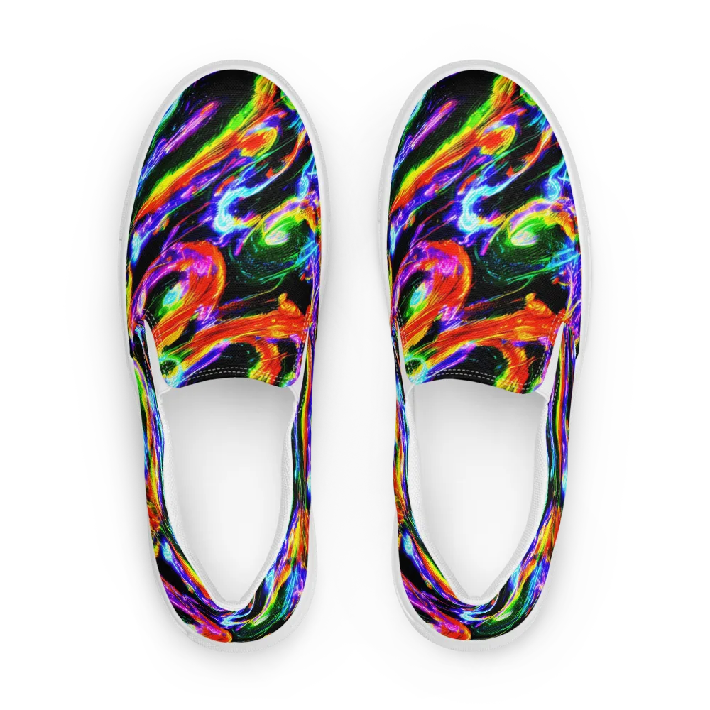 Afterglow Riot on Women's Slip-On Canvas Shoes — Front