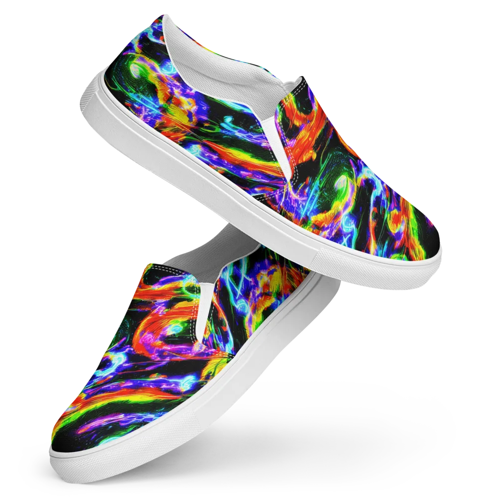 Afterglow Riot on Women's Slip-On Canvas Shoes — Front