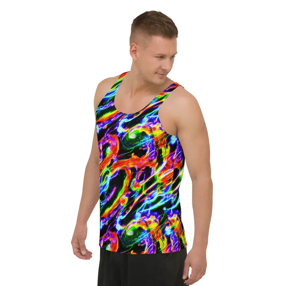 Afterglow Riot on Men's Tank Top — Left Front