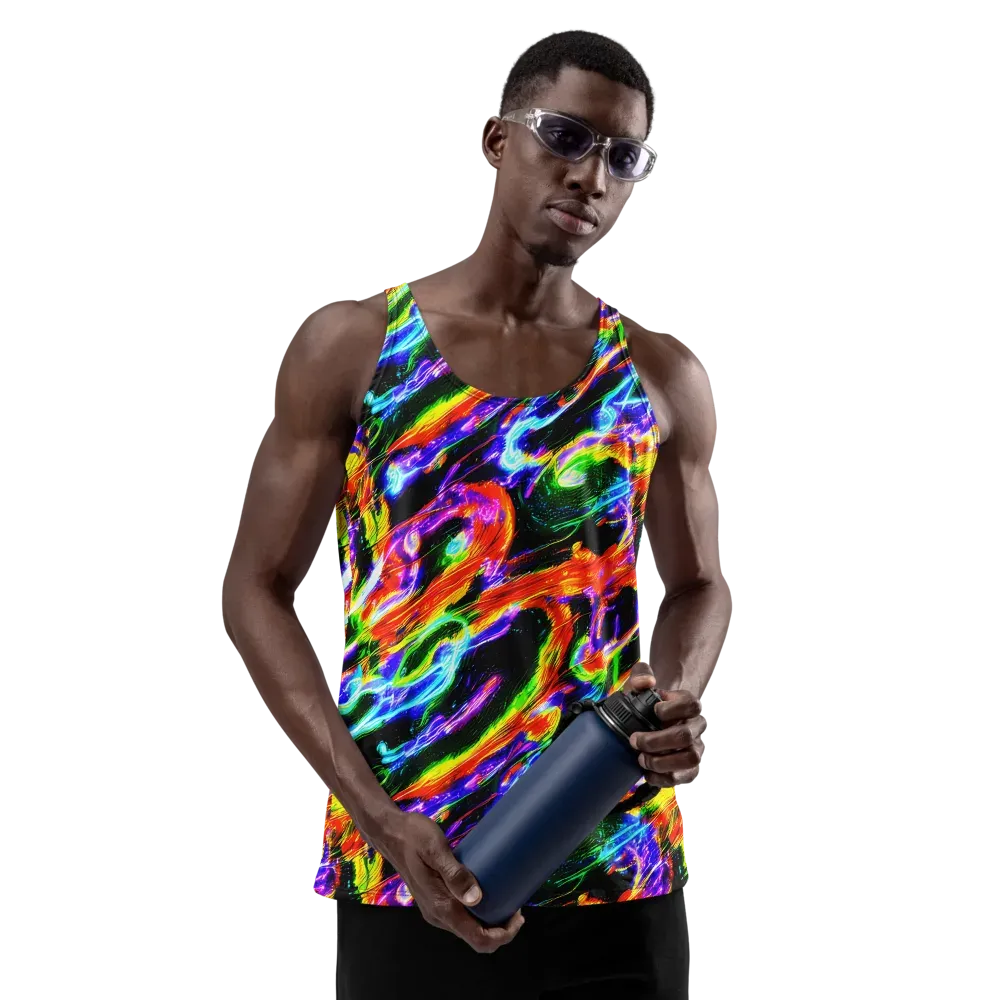 Afterglow Riot on Men's Tank Top — Front