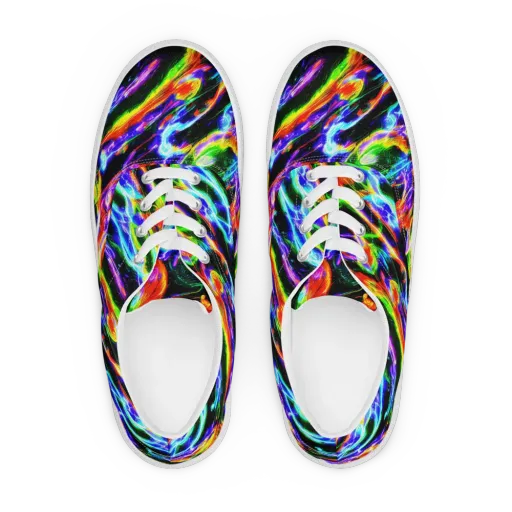 Afterglow Riot on a Men's Lace-Up Canvas Shoes