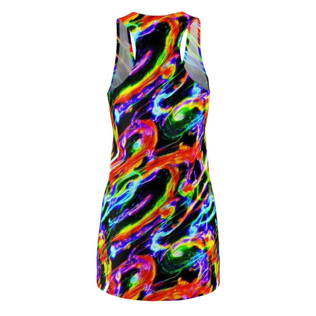 Afterglow Riot on Racerback Dress — Back