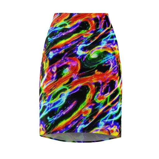 Afterglow Riot on a Pencil Skirt