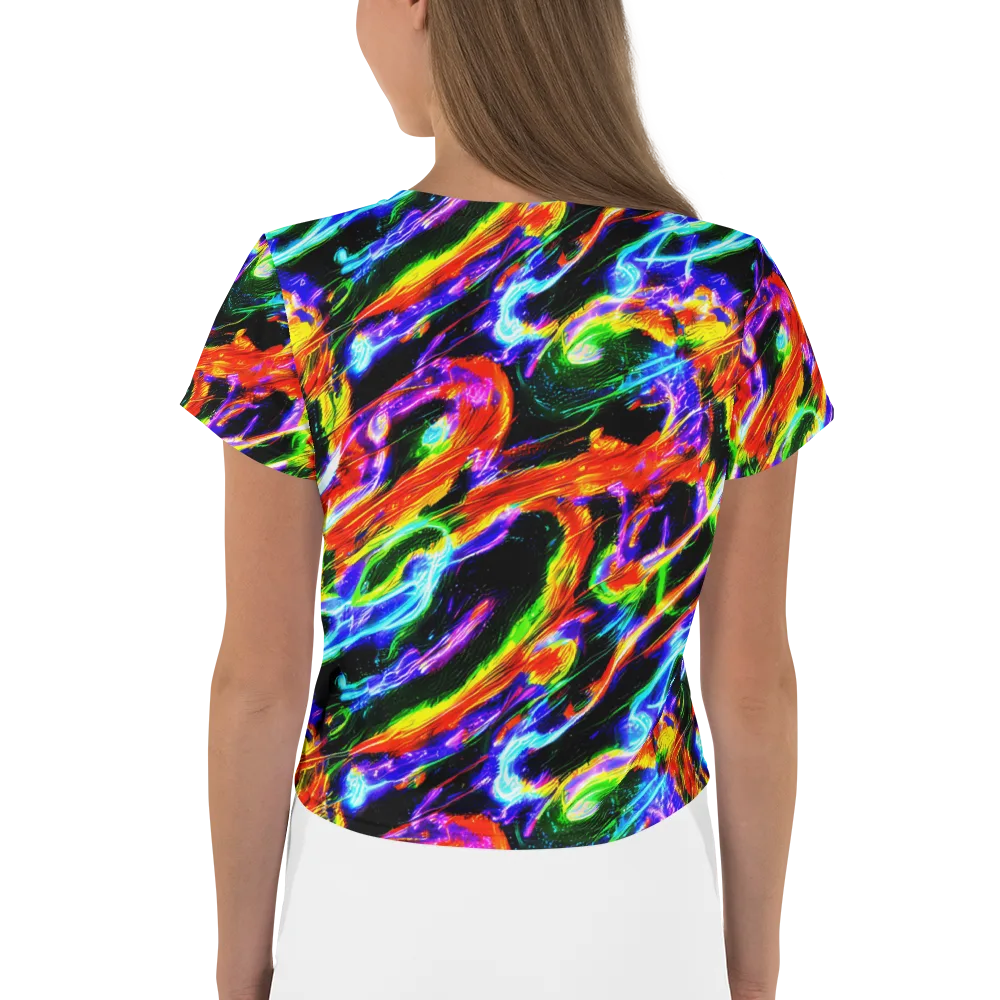 Afterglow Riot on Crop Tee — Back