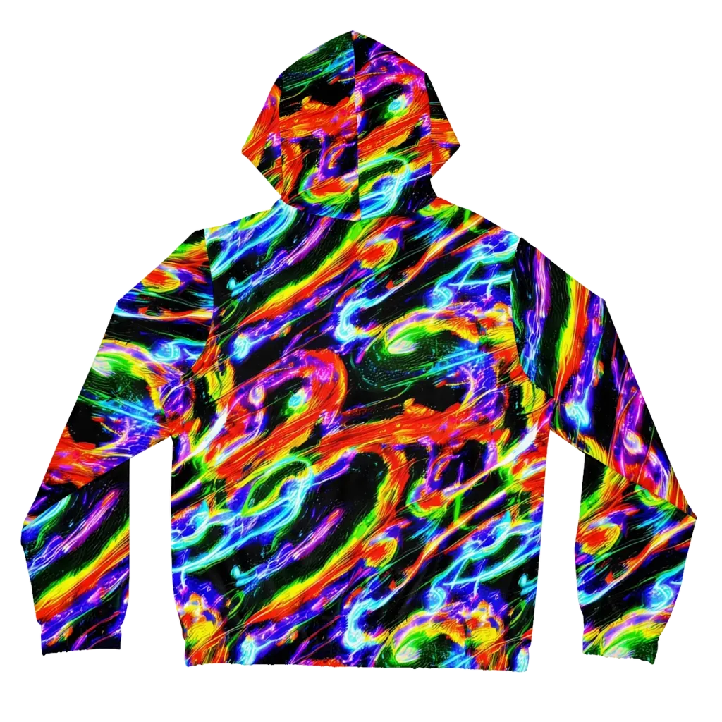 Afterglow Riot on Women's Full-Zip Hoodie — Back