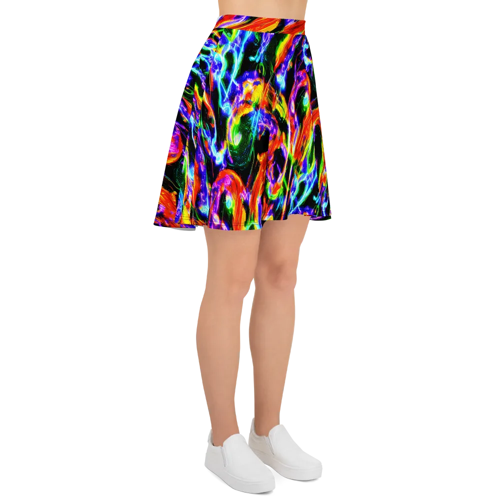 Afterglow Riot on Skater Skirt — Right