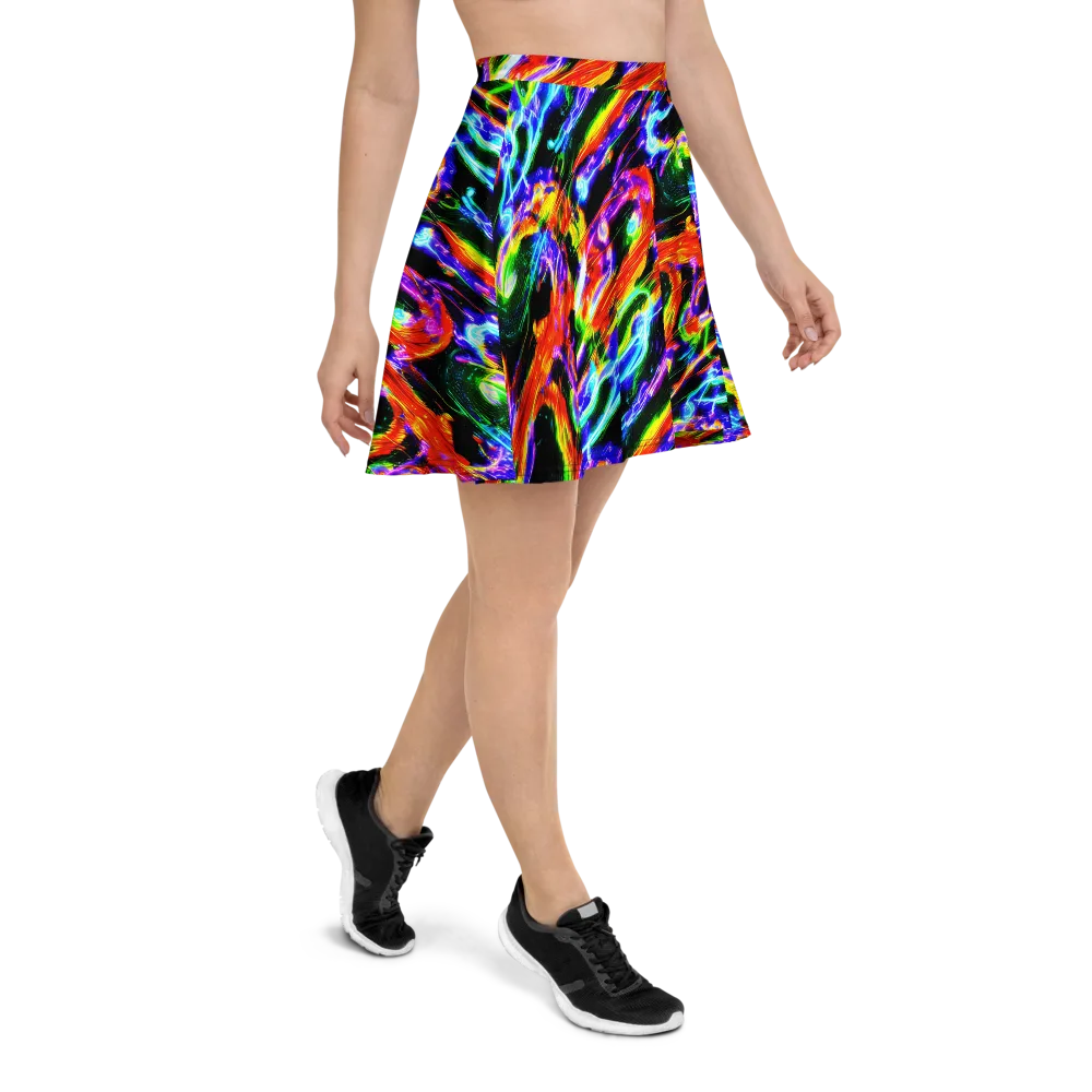 Afterglow Riot on Skater Skirt — Right