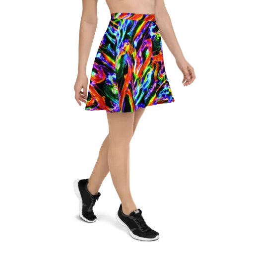Afterglow Riot on a Skater Skirt