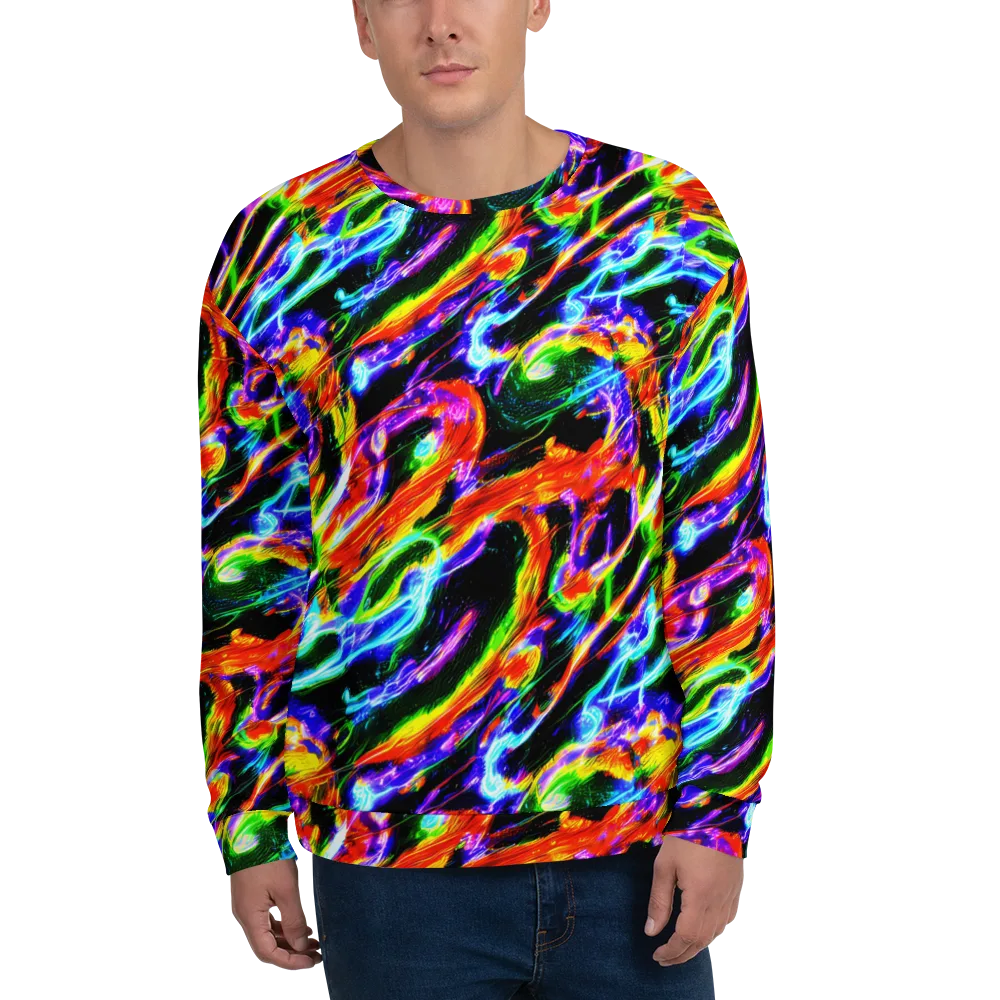 Afterglow Riot on Sweatshirt — Front