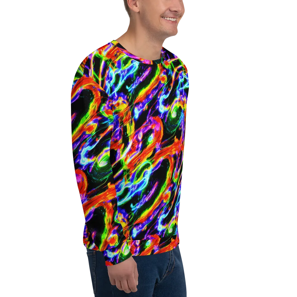 Afterglow Riot on Sweatshirt — Right Front