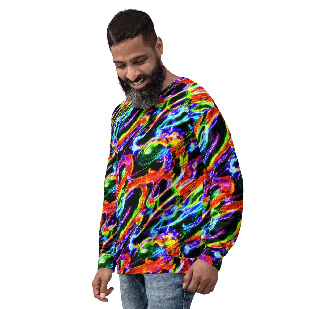 Afterglow Riot on Sweatshirt — Left Front