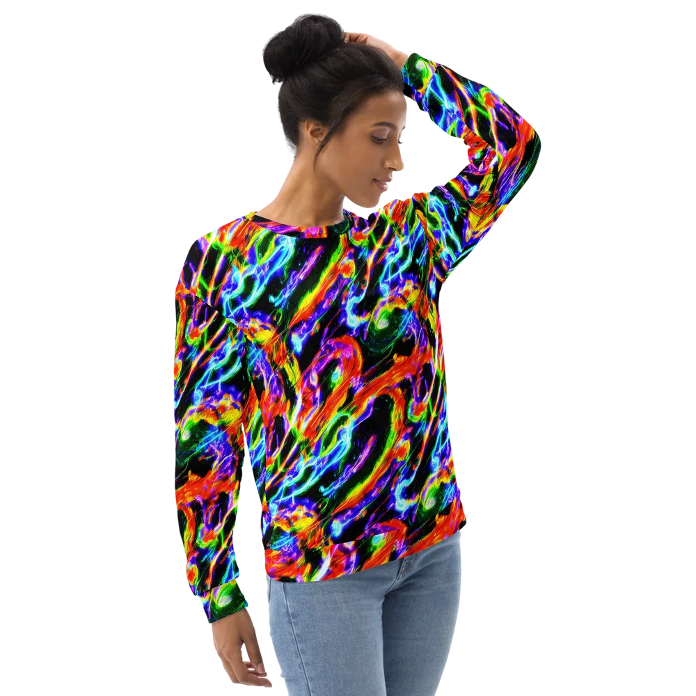 Afterglow Riot on Sweatshirt — Right Front