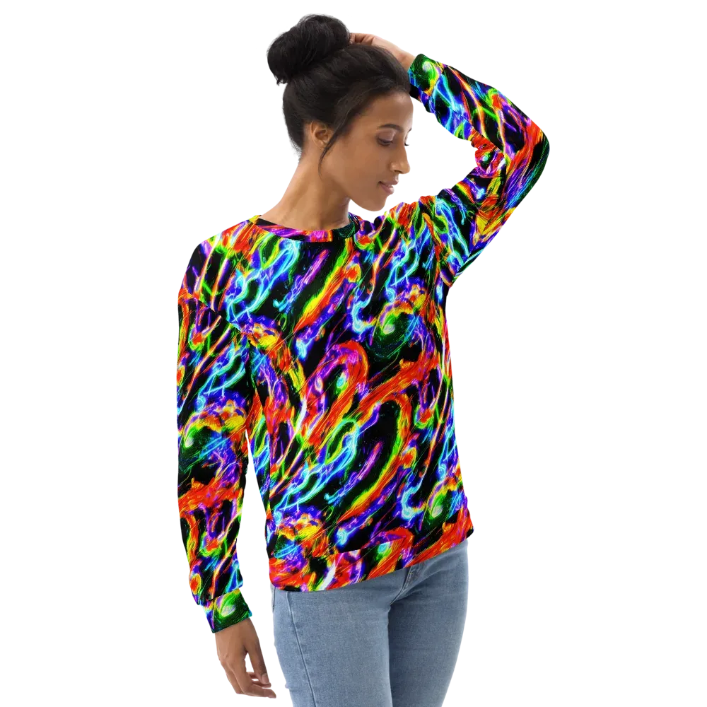 Afterglow Riot on Sweatshirt — Right Front