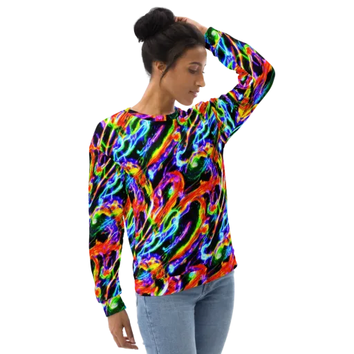 Afterglow Riot on a Sweatshirt