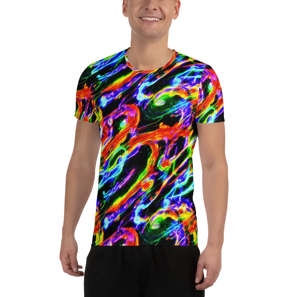 Afterglow Riot on Men's Athletic T-Shirt — Front