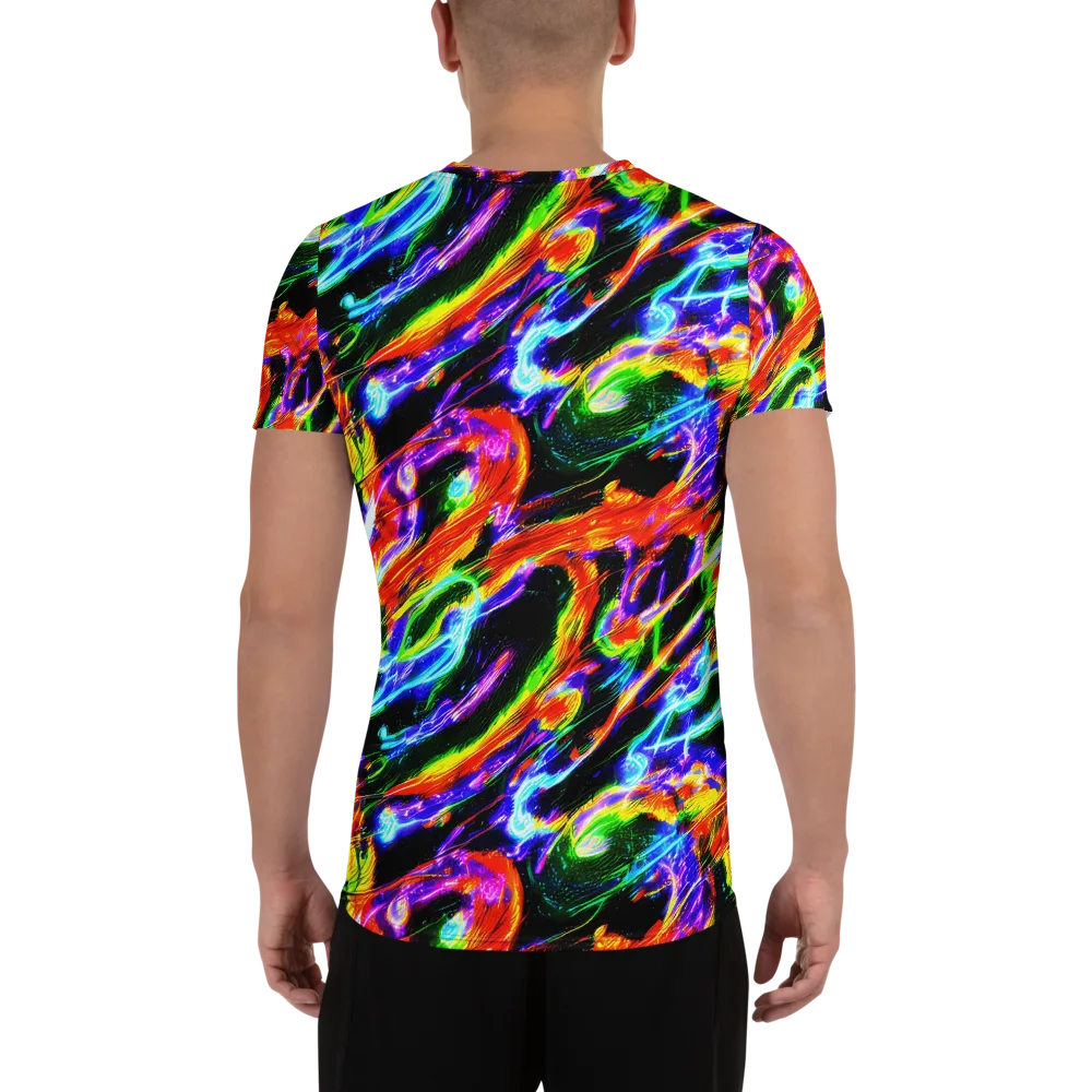 Afterglow Riot on Men's Athletic T-Shirt — Back