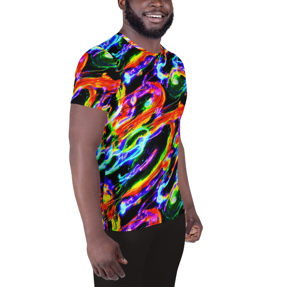 Afterglow Riot on Men's Athletic T-Shirt — Right