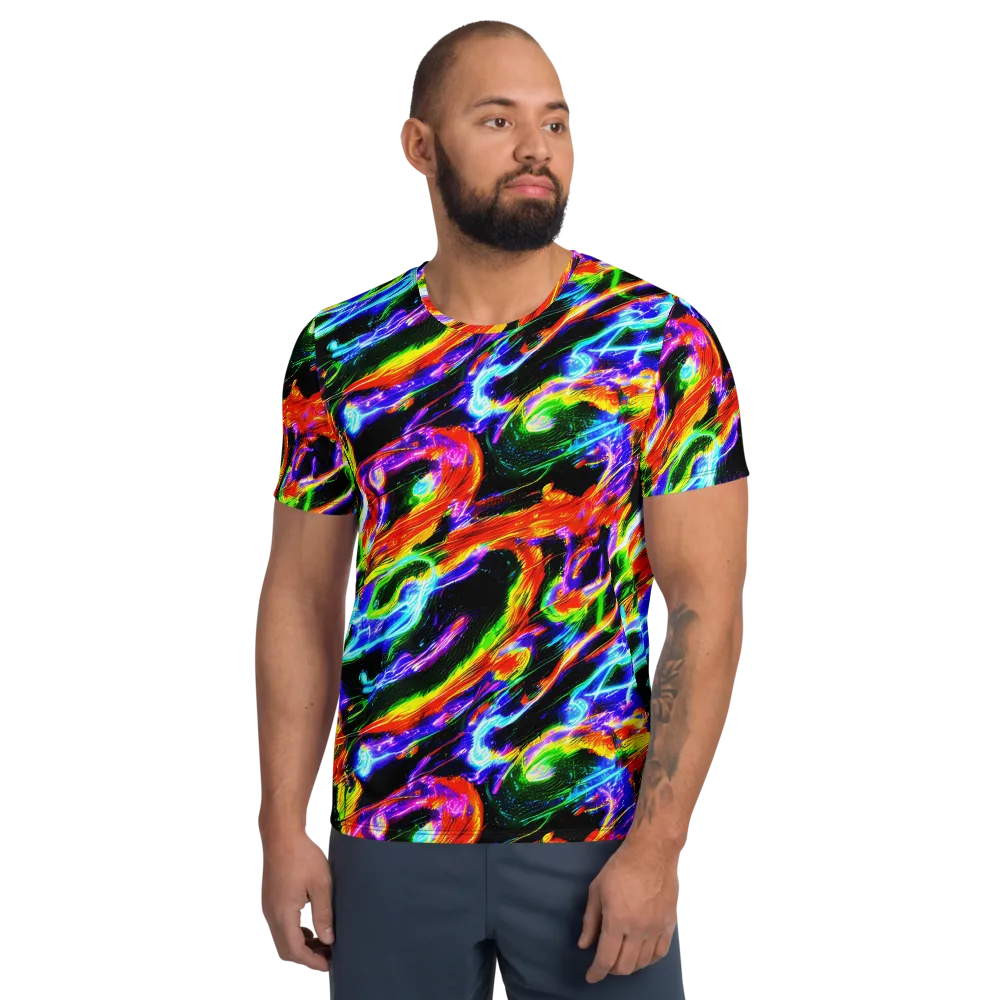 Afterglow Riot on Men's Athletic T-Shirt — Front