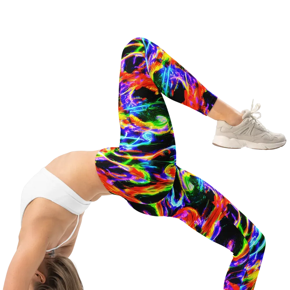 Afterglow Riot on Leggings — Right