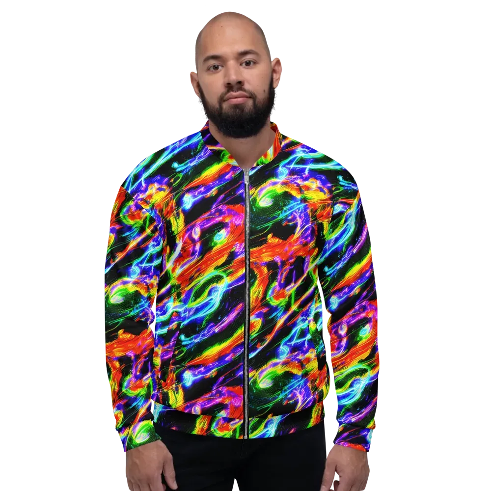 Afterglow Riot on Bomber Jacket — Front