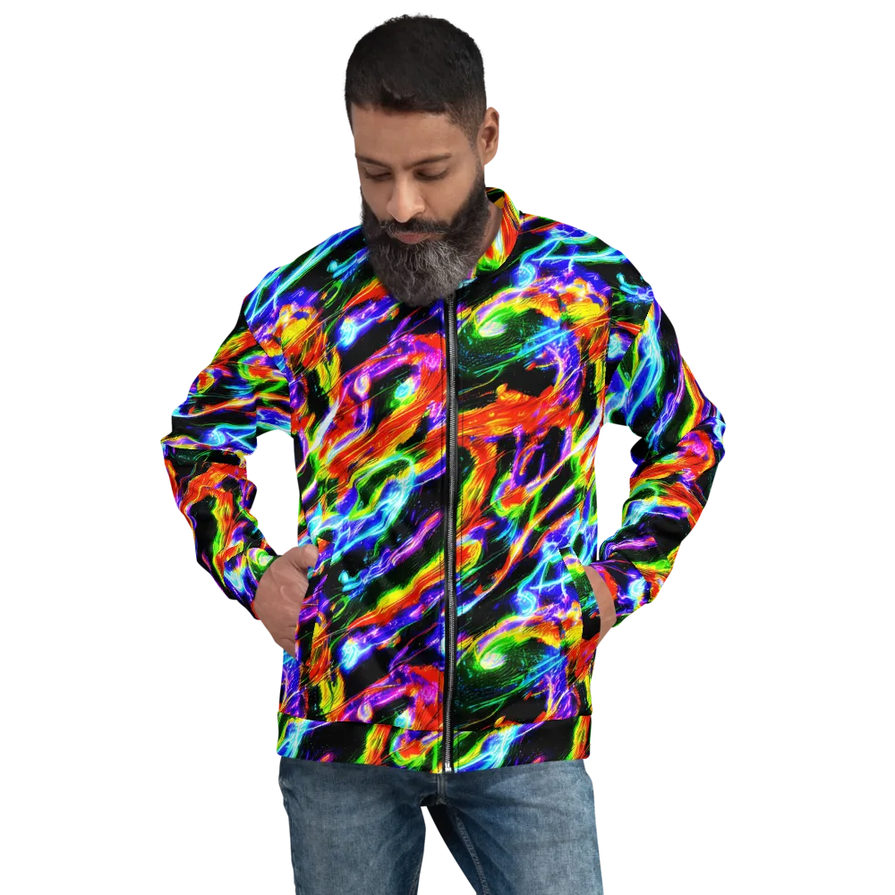 Afterglow Riot on Bomber Jacket — Front