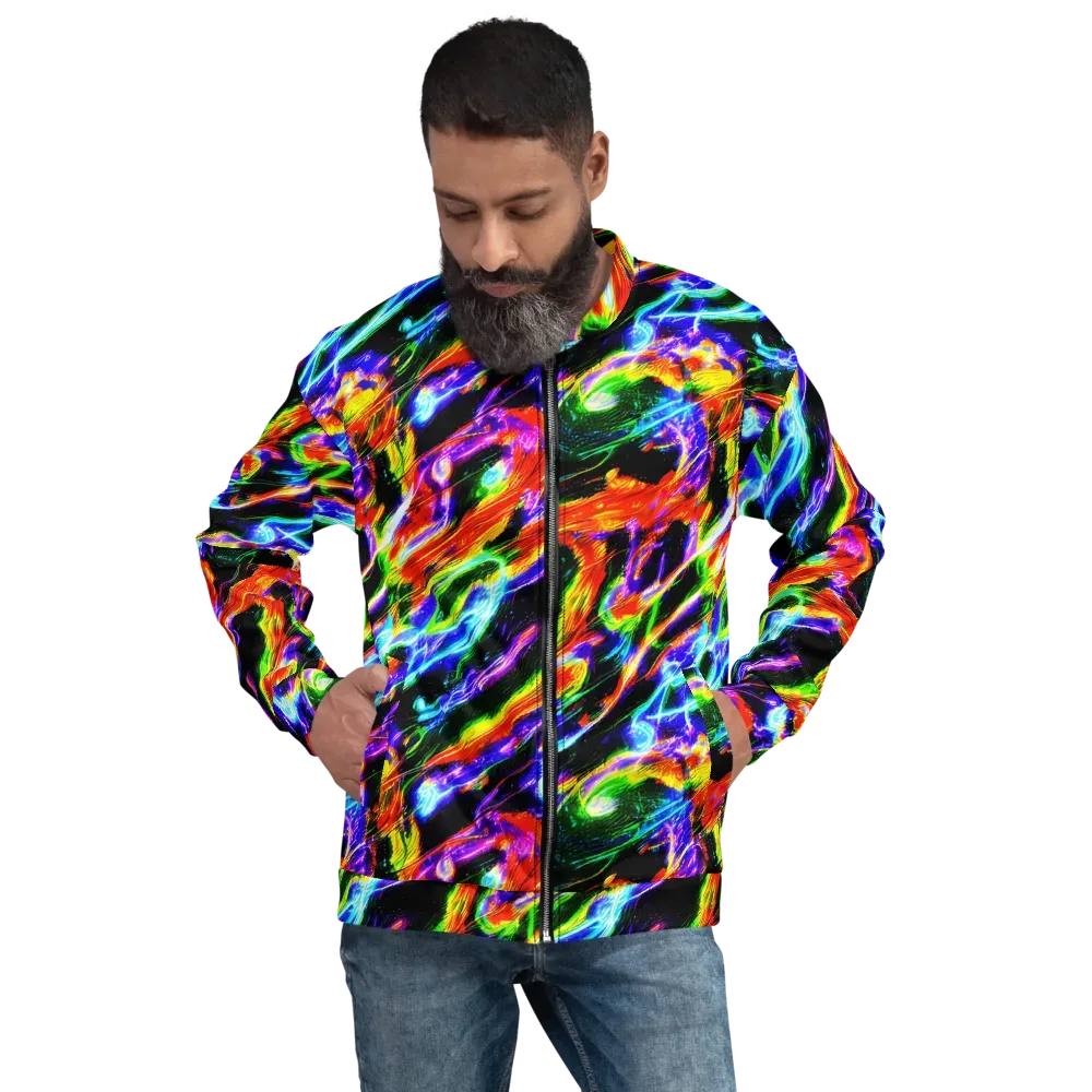 Afterglow Riot on Bomber Jacket — Front