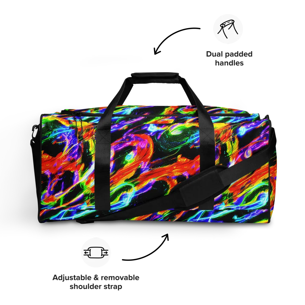 Afterglow Riot on Duffle Bag — Front