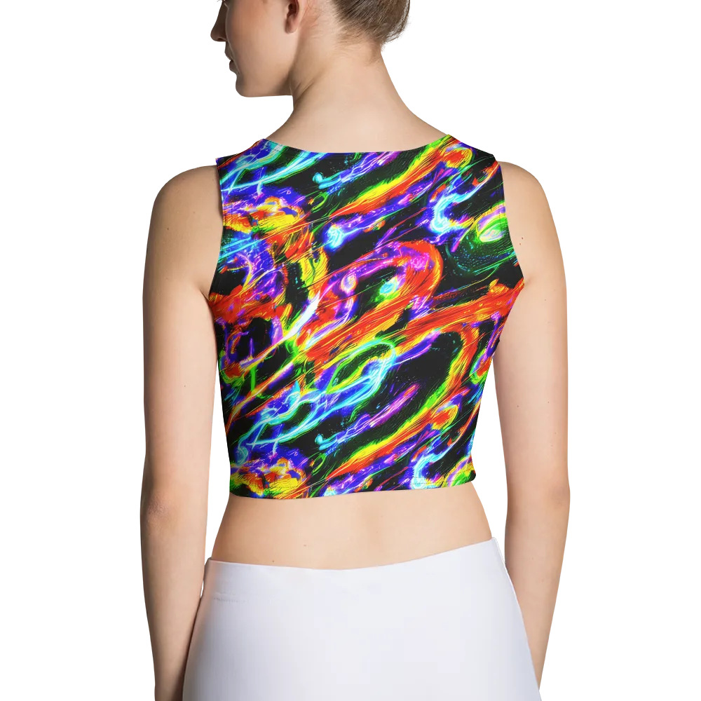 Afterglow Riot on Crop Top — Back
