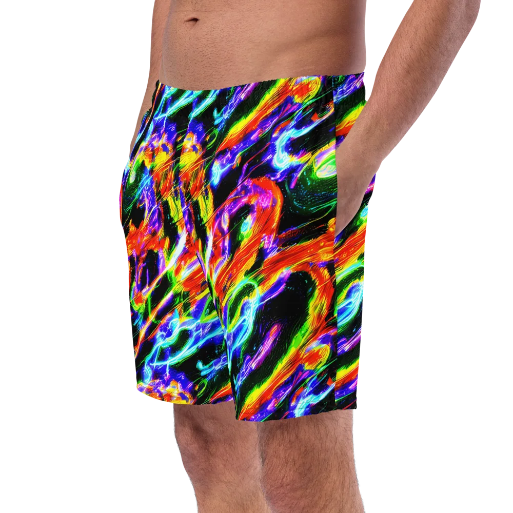 Afterglow Riot on Swim Trunks — Left Front