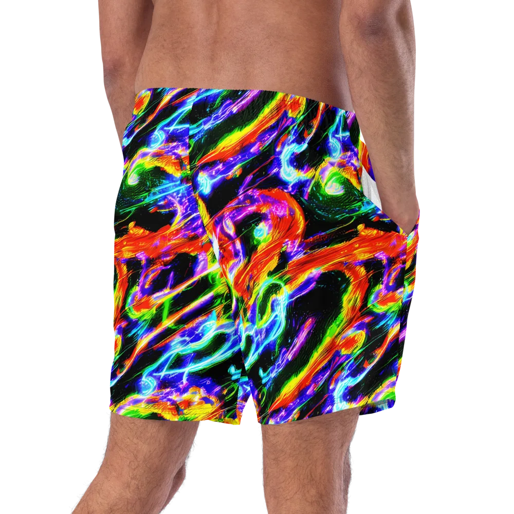 Afterglow Riot on Swim Trunks — Right Back