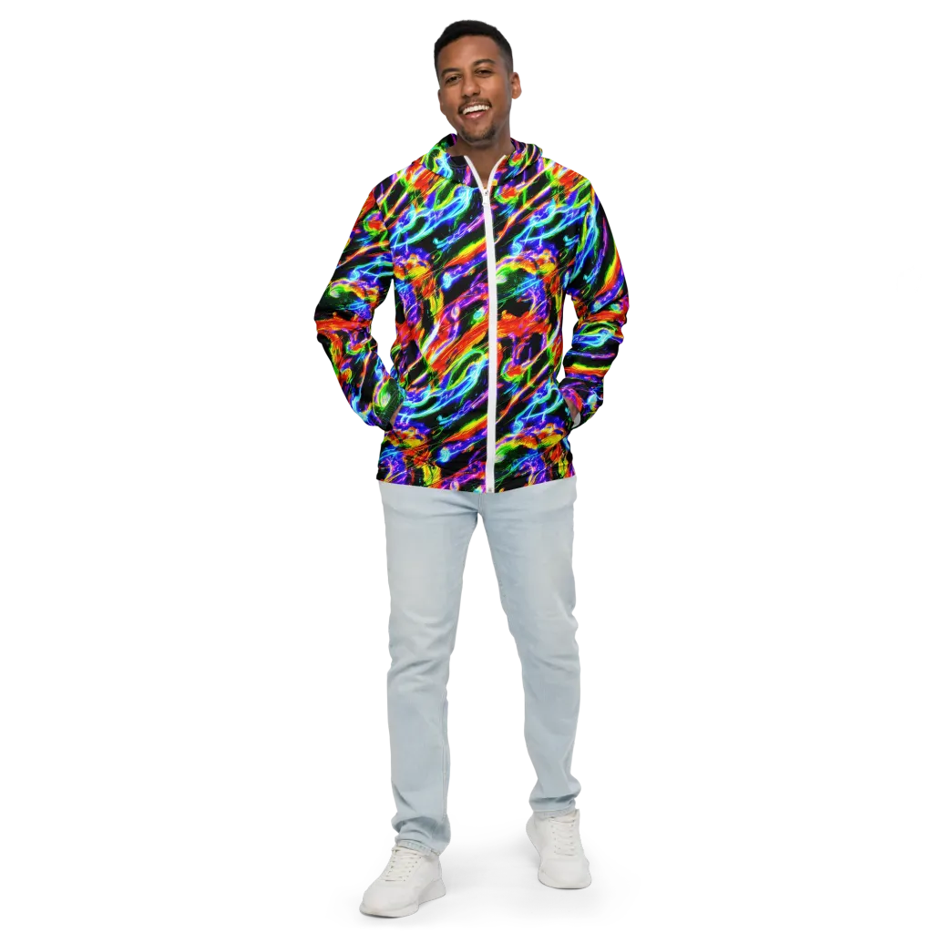 Afterglow Riot on Men's Windbreaker — Front