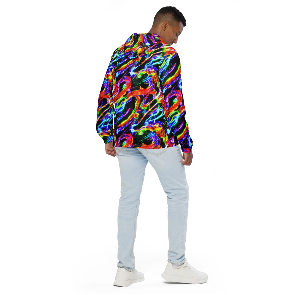 Afterglow Riot on Men's Windbreaker — Back