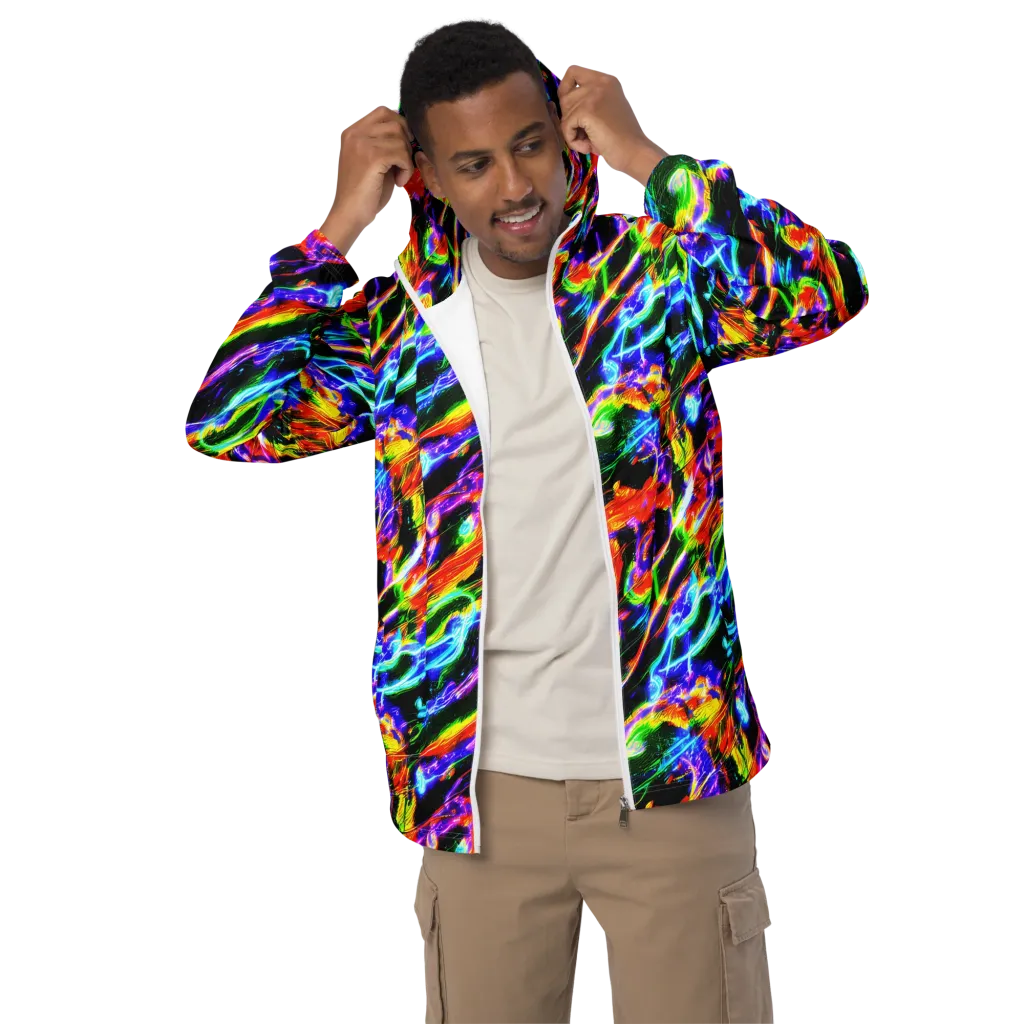 Afterglow Riot on Men's Windbreaker — Front