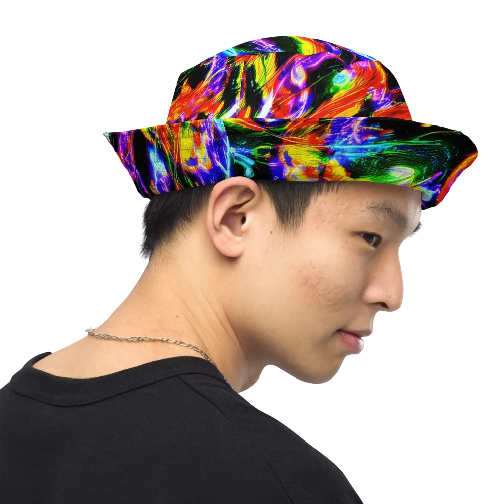 Afterglow Riot on Reversible Bucket Hat — Right Outside