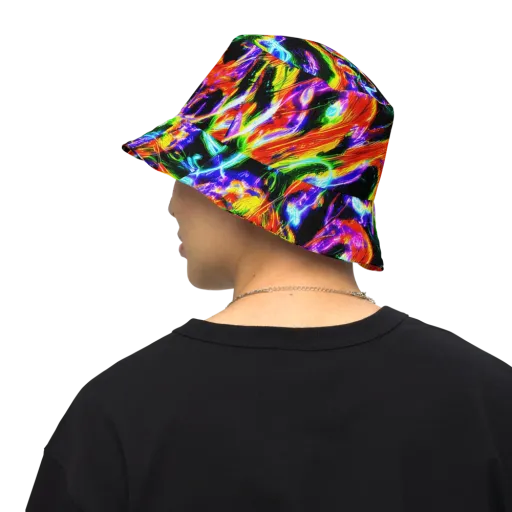 Afterglow Riot on a Reversible Bucket Hat