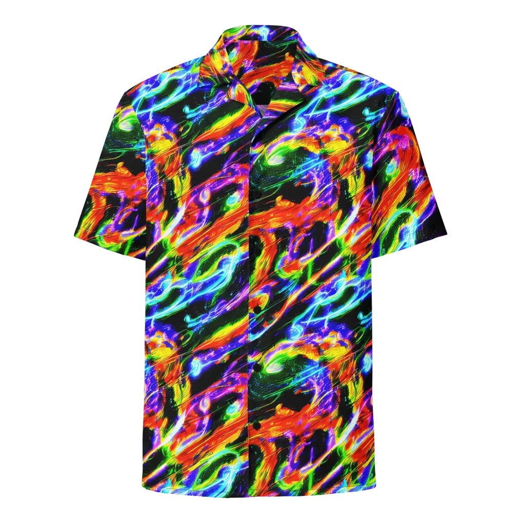 Afterglow Riot on Button Shirt — Front