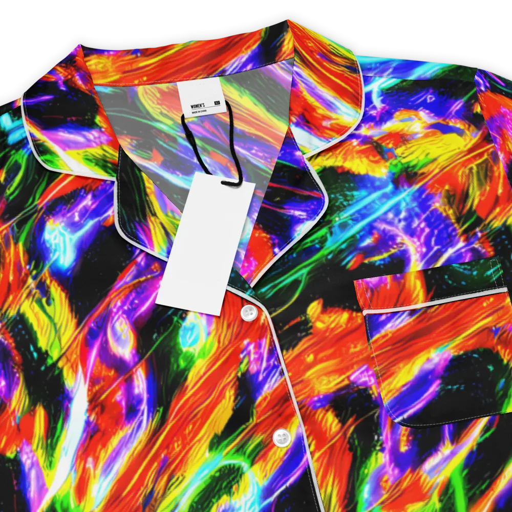 Afterglow Riot on Women's Short Sleeve Pajama Top — Product details