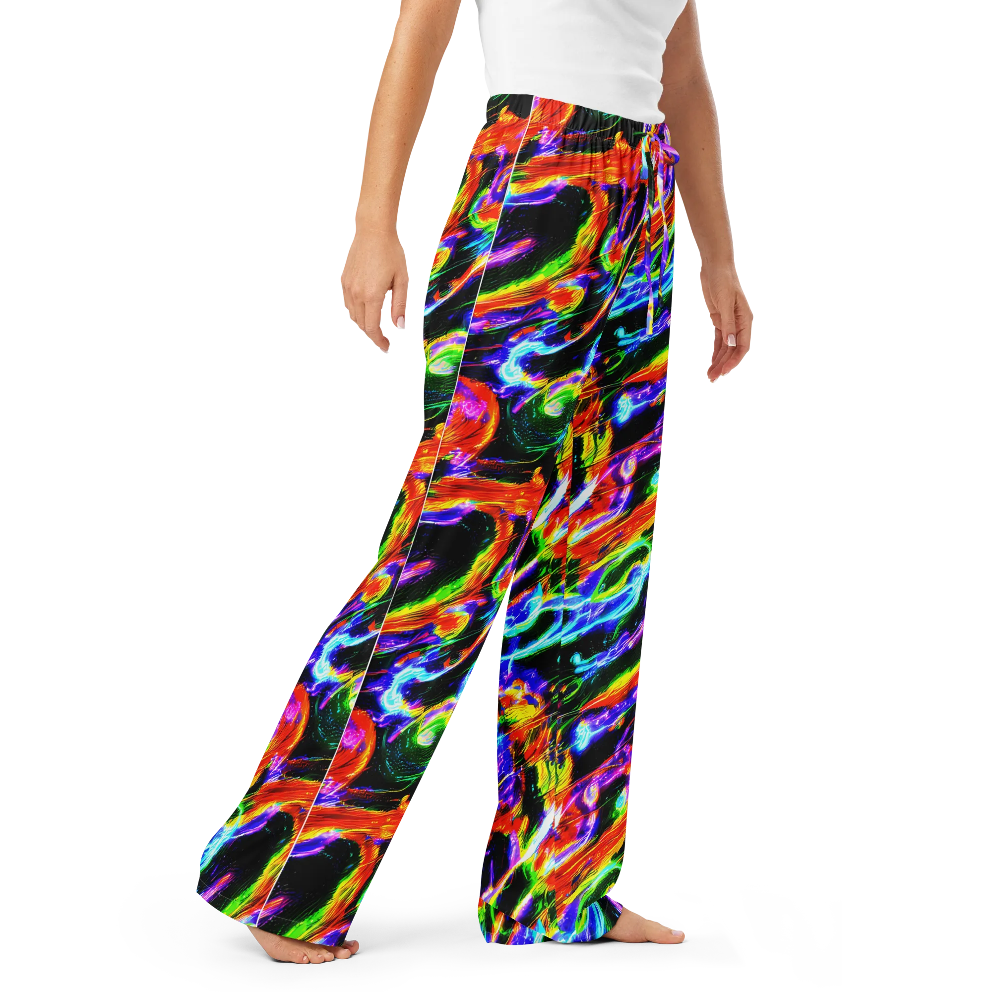 Afterglow Riot on Women's Pajama Pants — Right Front