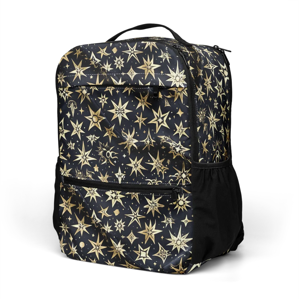 Gilded Nightfall on Utility Backpack — Left Front