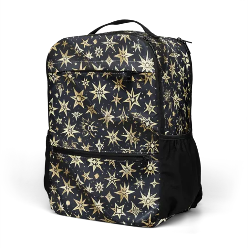 Gilded Nightfall on a Utility Backpack