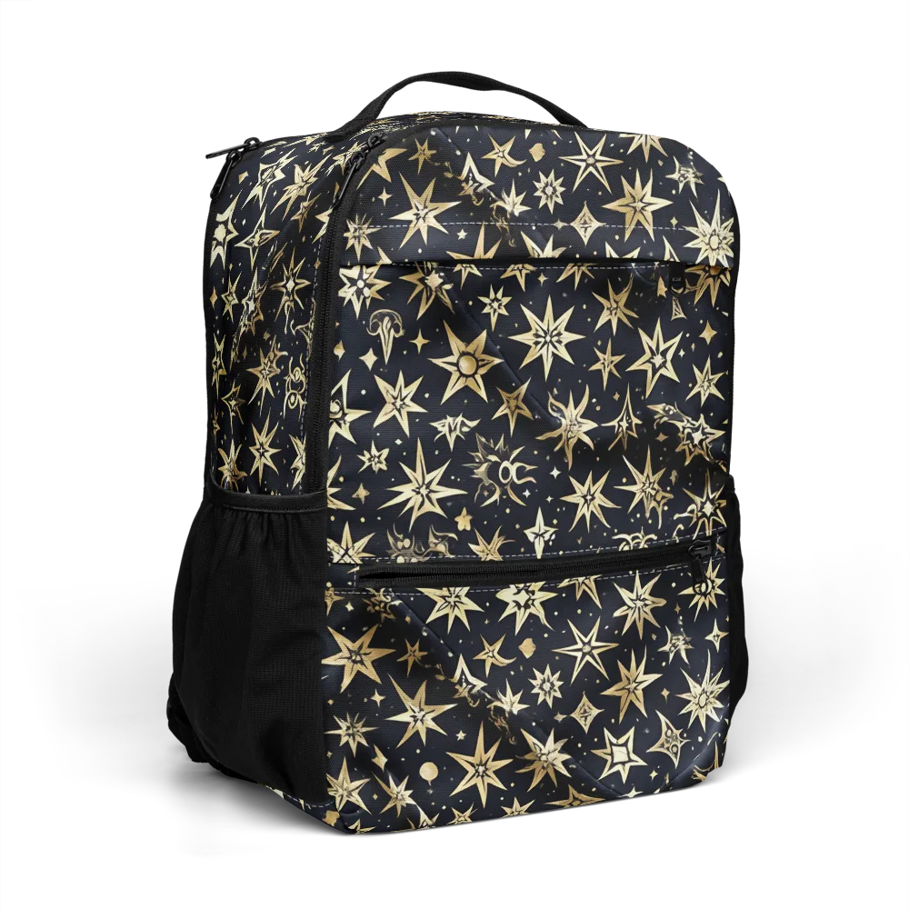 Gilded Nightfall on Utility Backpack — Right Front
