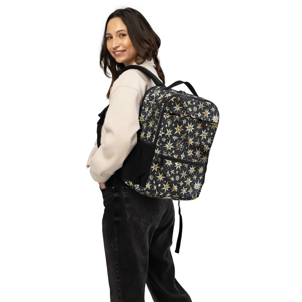 Gilded Nightfall on Utility Backpack — Back