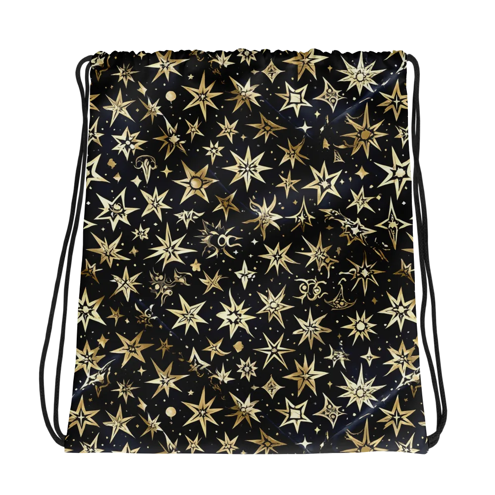 Gilded Nightfall on Drawstring Bag — Photo