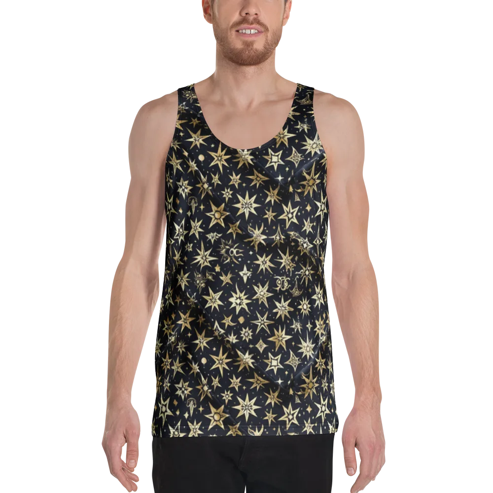 Gilded Nightfall on Men's Tank Top — Front