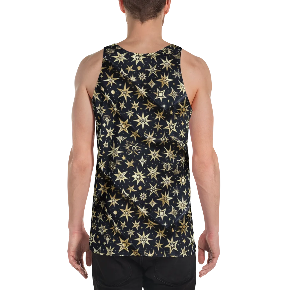 Gilded Nightfall on Men's Tank Top — Back