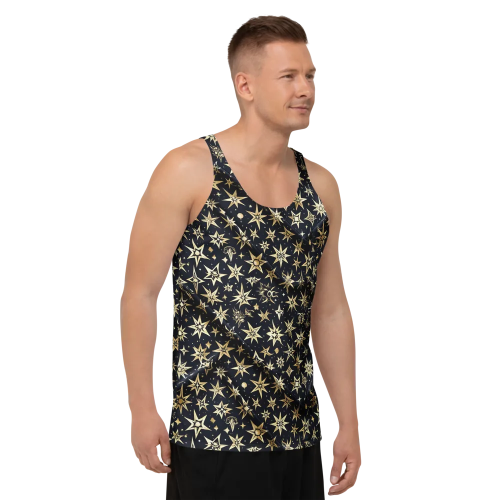 Gilded Nightfall on Men's Tank Top — Right Front