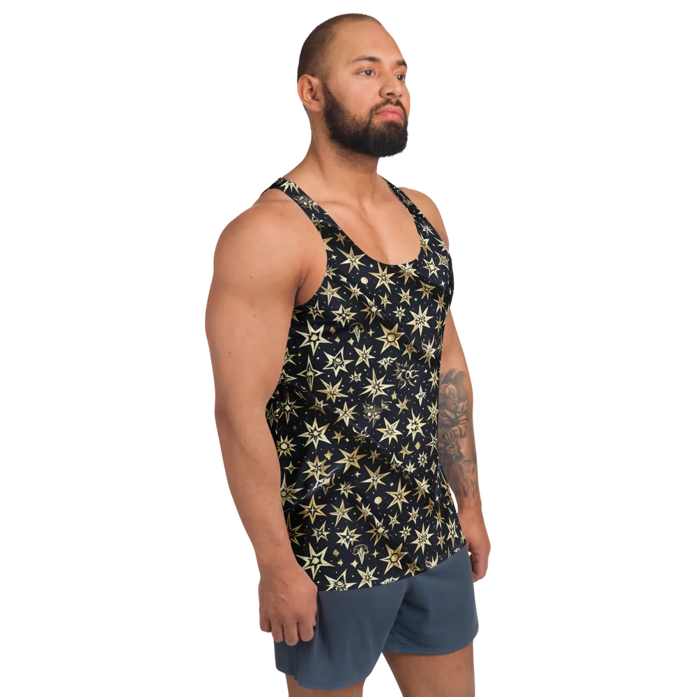 Gilded Nightfall on Men's Tank Top — Right Front