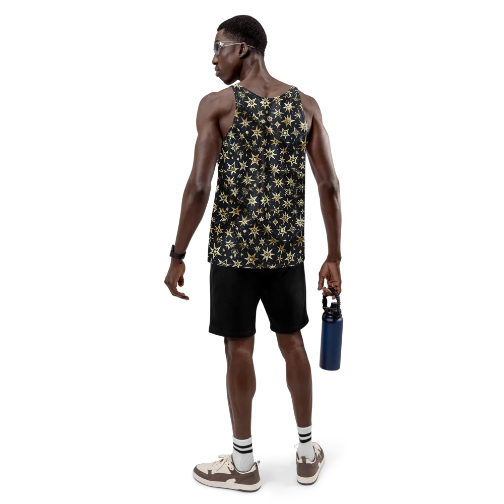 Gilded Nightfall on Men's Tank Top — Back