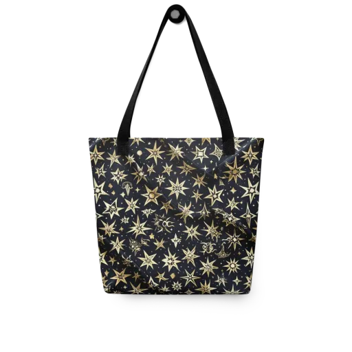 Gilded Nightfall on a Tote Bag
