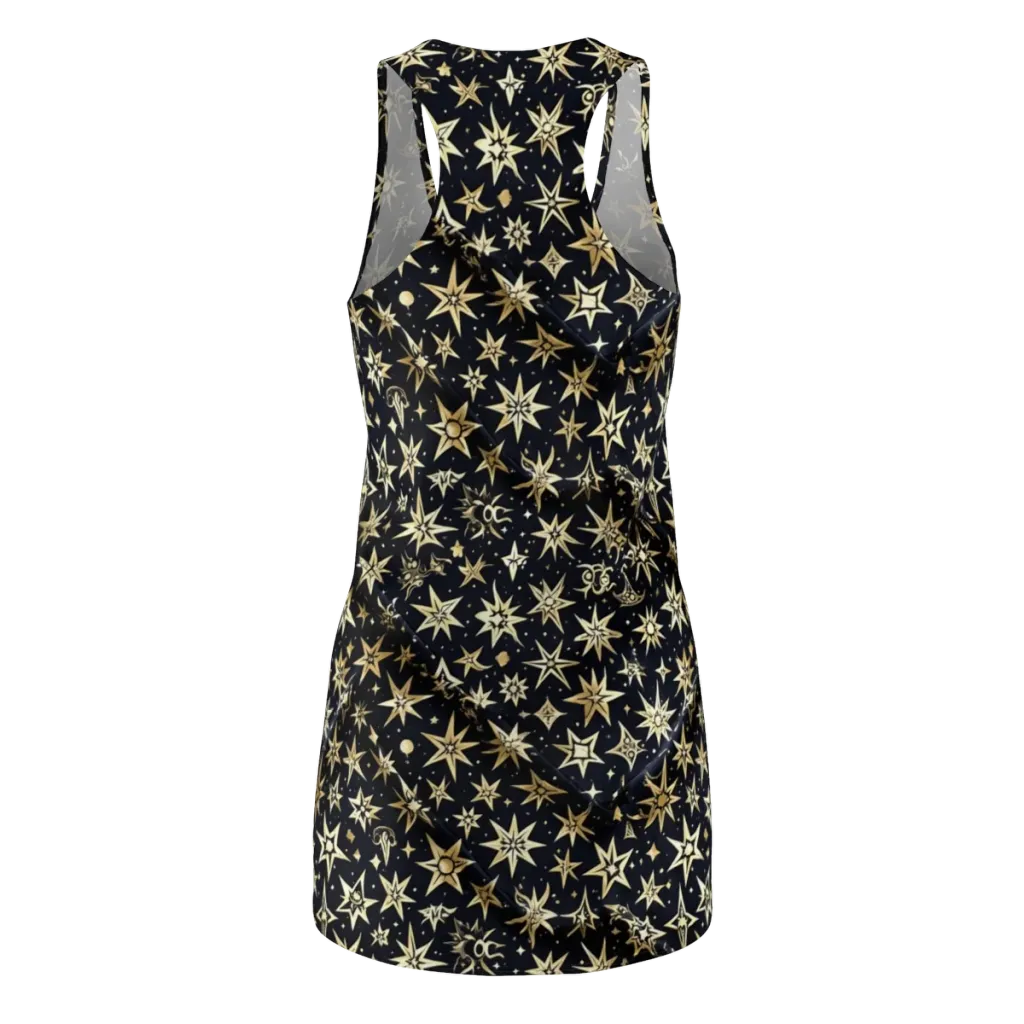 Gilded Nightfall on Racerback Dress — Back